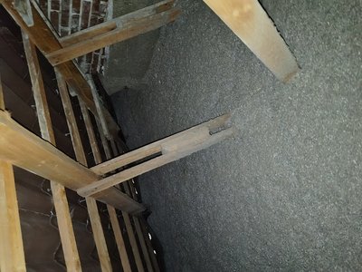 Wall surface with damage in the wall