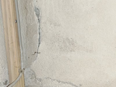 Foundation crack #5 — documents the extent of damage