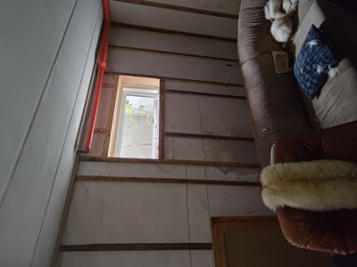 Room under inspection in the basement