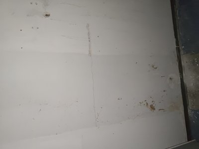 Hole and damage in the basement