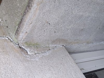 Documented crack in the exterior wall
