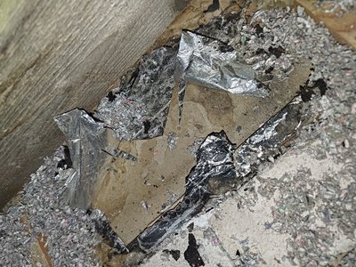 Floor condition documented in the inspection area