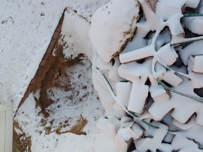 Winter photo of property inspection area